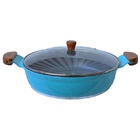 Frigideira Azul Antiaderente Em Cerâmica Talher 01 Am 30cm