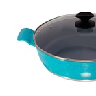 Frigideira Azul Turquesa Antiaderente Cerâmica Javali Aa30cm