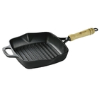 Frigideira Bistequeira Estriada Ferro Fundido Santana 22cm