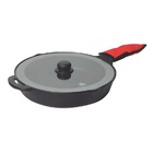 Frigideira Cabo De Ferro Para Restaurante Com Tampa De Vidro