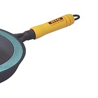 Frigideira Cabo Madeira Ferro Fundido Tampa De Vidro N20