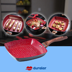 Frigideira Cerâmica 24 Grill Antiaderente Indução Duralar