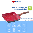 Frigideira Cerâmica 24 Grill Antiaderente Indução Duralar