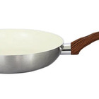 Frigideira Cerâmica Antiaderente 20cm Prata New York Branco