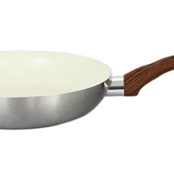 Frigideira Cerâmica Antiaderente 20cm Prata New York Branco