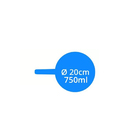 Frigideira Cerâmica Antiaderente 20cm Prata New York Branco