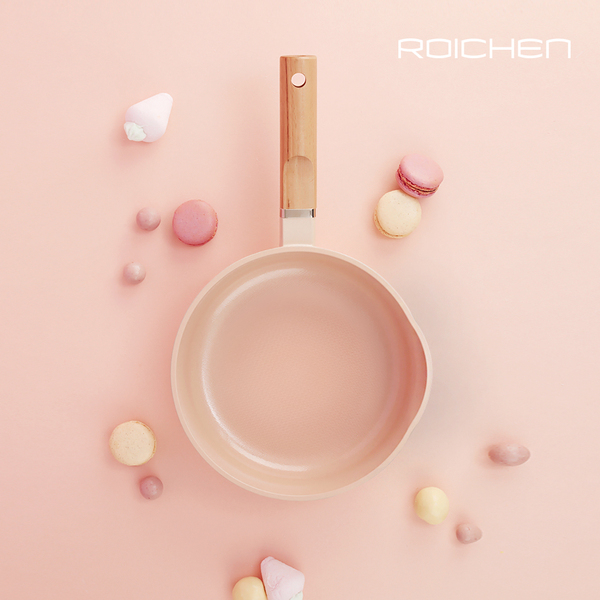 Frigideira Cerâmica Antiaderente Roichen Com Tampa Universal