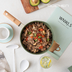 Frigideira Cerâmica Antiaderente Roichen Com Tampa Universal