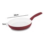 Frigideira Cerâmica Hercules 24cm Vermelha