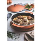 Frigideira Com Alca 32cm Lyon Dourado Aluminio Com Revestimen