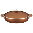 Frigideira Com Alca 32cm Lyon Dourado Aluminio Com Revestimen
