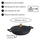 Frigideira Com Alça De Ferro E Tampa De Ferro 2 9 Lts 26 Cm