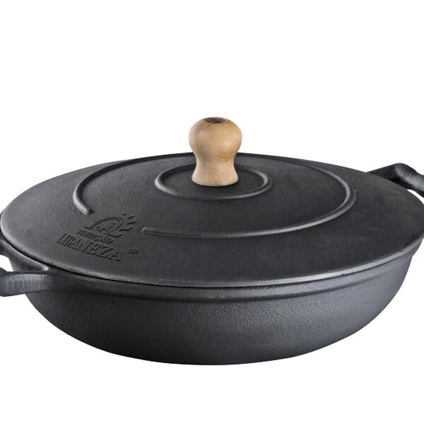 Frigideira Com Alça De Ferro E Tampa De Ferro 2 9 Lts 26 Cm