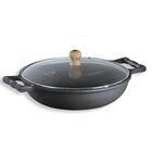 Frigideira Com Alça De Ferro E Tampa De Vidro 2 9 Lts 26 Cm