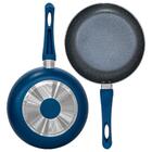 Frigideira Com Tampa Antiaderente Cerâmica 24cm Genebra Blue