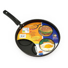 Frigideira Com Tampa De Vidro  4 Em 1 Antiaderente Com Divisó