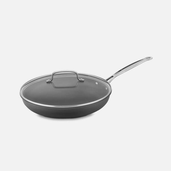 Frigideira Cuisinart Anodizada Chef's Classic Com Tampa De Vi