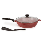 Frigideira De Alumínio Fundido Com Revestimento Em Cêramica A