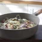 Frigideira De Aluminio, Rasa Revestida De Ceramica 28cm Bege