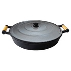 Frigideira De Ferro Fundido Com Tampa De Alumínio - 4 Lt