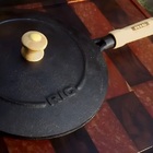 Frigideira De Ferro Fundido Com Tampa - Largura 21 5cm