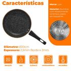 Frigideira De Indução Revestimento Antiaderente Cerâmica 20cm