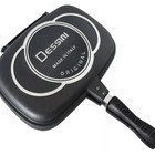 Frigideira Dupla Face Grill Grelha De Pressão Antiaderente