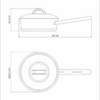 Frigideira Em Aco Inox Fundo Triplo Com Tampa E Cabo 20 Cm 2,