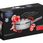 Frigideira Em Aco Inox Fundo Triplo Com Tampa E Cabo 20 Cm 2,