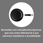 Frigideira Em Alumínio Multiflon Dom 24cm Preta