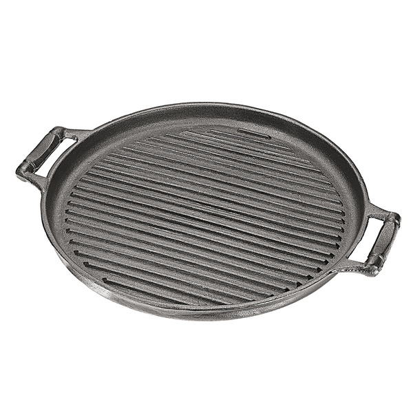 Frigideira Estriada 37 Cm Diâmetro Alça Ferro
