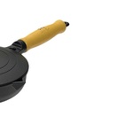 Frigideira Fast Egg Cabo Madeira E Tampa Ferro Fundido 15cm