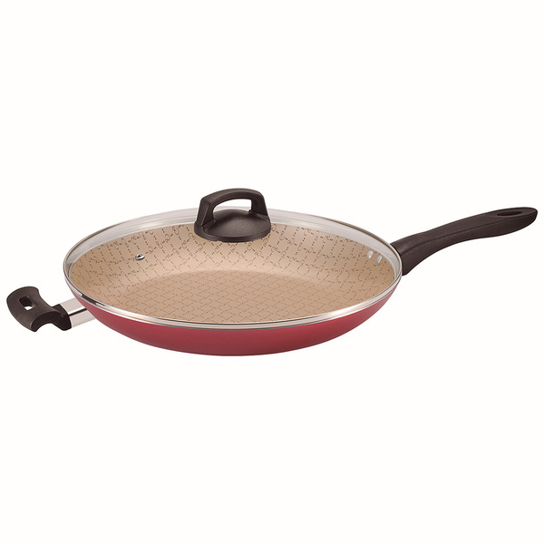 Frigideira Francesa Antiaderente Com Tampa De Vidro 32 Cm Cer