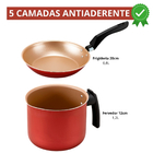 Frigideira Francesa Sem Tampa 20cm + Fervedor 12cm Antiaderen