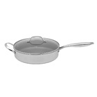 Frigideira Funda C/ Tampa 28cm Inox C/ Antiaderente Cerâmica