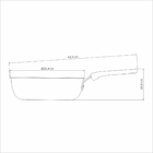 Frigideira Funda Tramontina Tunis Alumínio Revestimento Interno Cerâmico e Externo Siliconado Azul Mediterrâneo 24cm