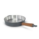 Frigideira Fundida Alumínio Batido Grosso Com Tampa 26cm - Gr