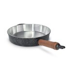 Frigideira Fundida Alumínio Batido Grosso Com Tampa 26cm - Pr