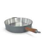 Frigideira Fundida Alumínio Batido Grosso Com Tampa 34cm - Gr