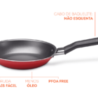 Frigideira Garlic Ø 24 X4 Cm 1 45 L 24 X4 Cm 1 45l Vermelho B