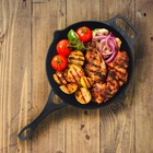 Frigideira Gourmet Cabo De Ferro Fundido Sem Tampa 26cm