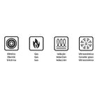 Frigideira Grano Baquelite Em Aco Inox Com Corpo Triplo E Cab