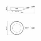 Frigideira Grano Baquelite Em Aco Inox Com Corpo Triplo E Cab
