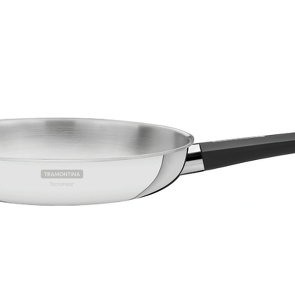 Frigideira Grano Baquelite Em Aco Inox Com Corpo Triplo E Cab