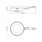 Frigideira Grano Baquelite Em Aco Inox Com Corpo Triplo E Cab