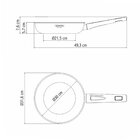 Frigideira Grano Baquelite Em Aço Inox Com Corpo Triplo E Cab