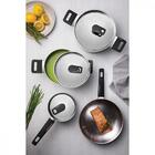 Frigideira Grano Baquelite Em Aço Inox Com Corpo Triplo E Cab