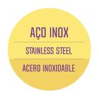 Frigideira Grano Baquelite Em Aço Inox Com Corpo Triplo E Cab