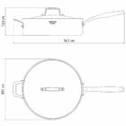 Frigideira Grano Em Aco Inox Com Corpo Triplo Com Tampa E Cab