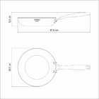 Frigideira Grano Em Aco Inox Com Corpo Triplo E Cabo 26 Cm 2,